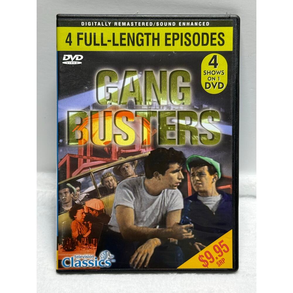 Gang Busters TV Show DVD Chester Morris 1952 Crime Drama | Digitally Remastered